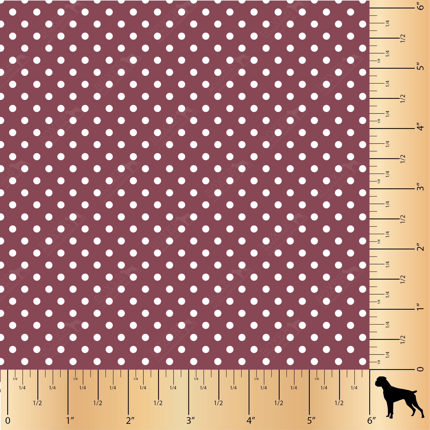 Dots 1/8" - Maroon