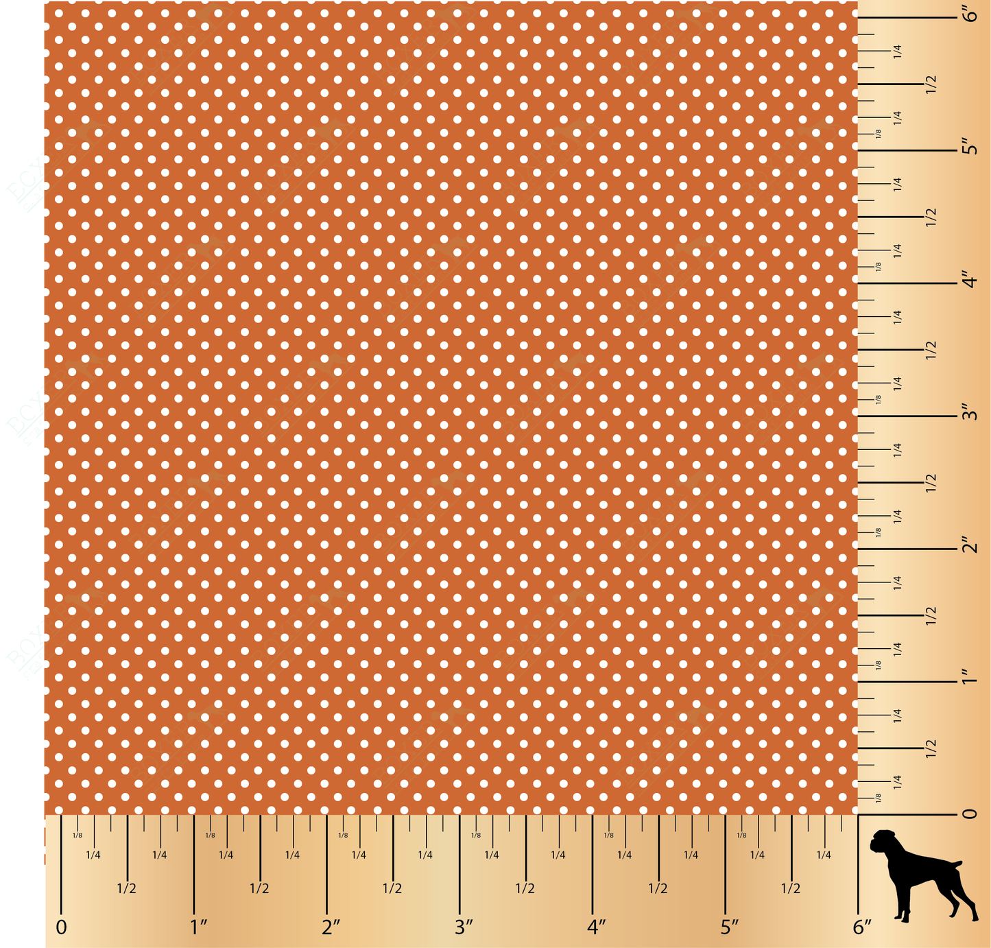 Dots 1/16" - Burnt Orange