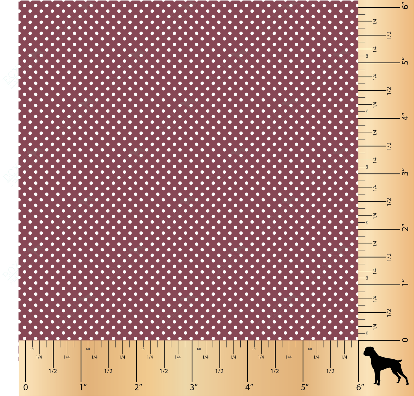 Dots 1/16" - Maroon