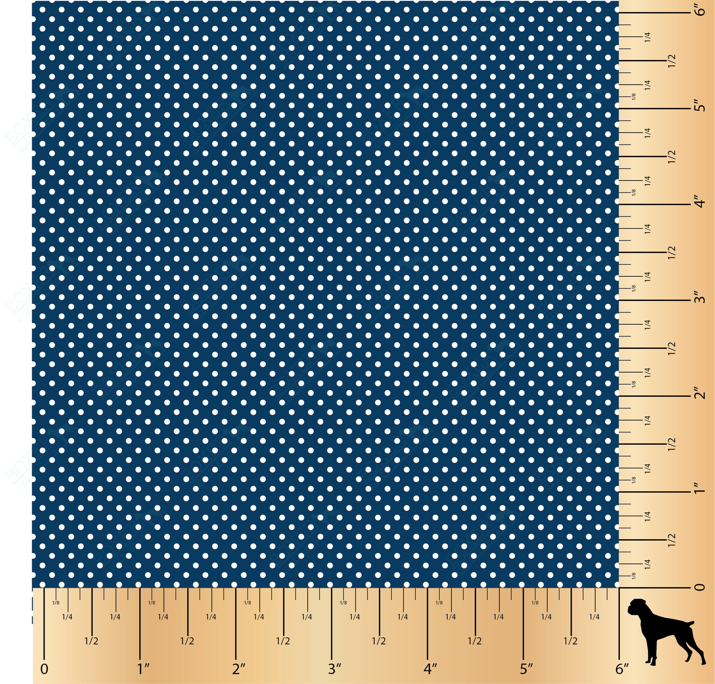 Dots 1/16" - Tardis Blue