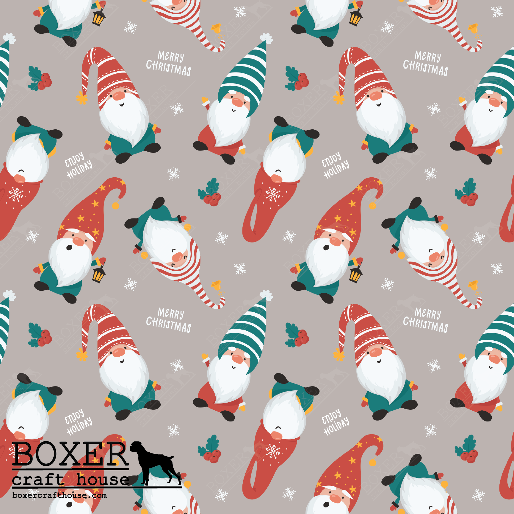 Gnome Christmas Wrapping Paper - Christmas Wrapping Paper Clearance