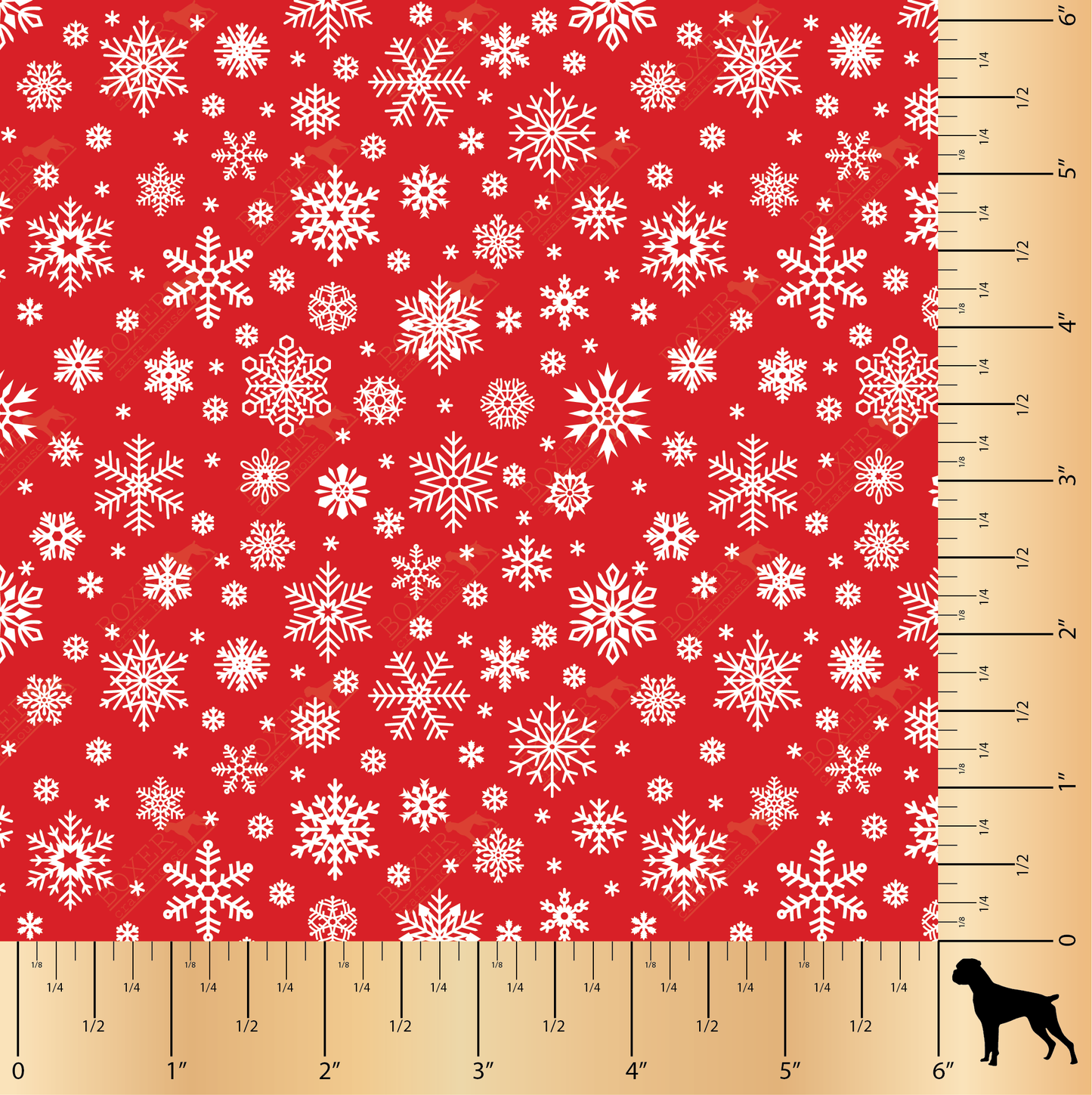 Snowflakes - Fiery Red