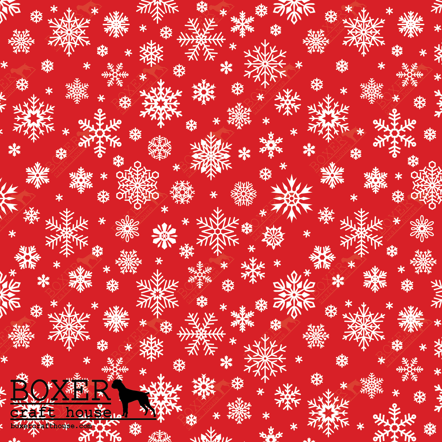 Snowflakes - Fiery Red