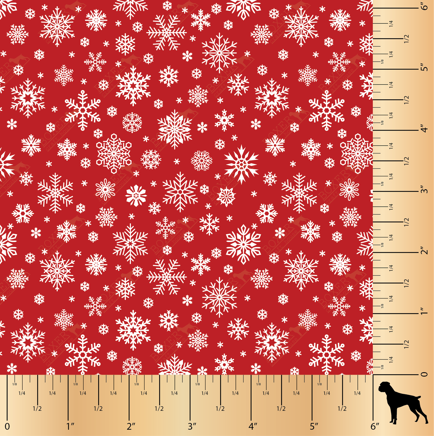 Snowflakes - Candy Apple Red