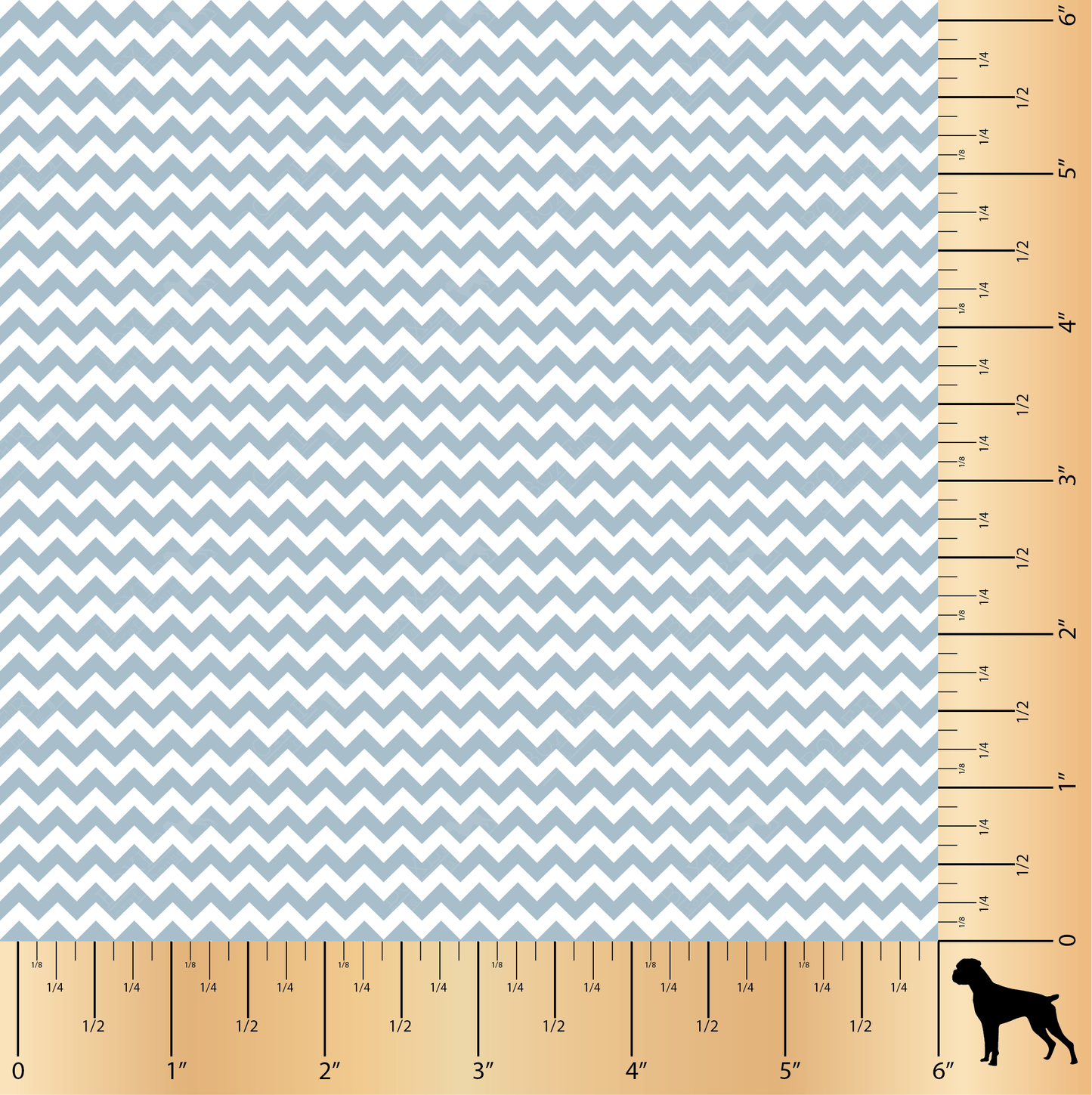 Chevron .25" - Winter Sky