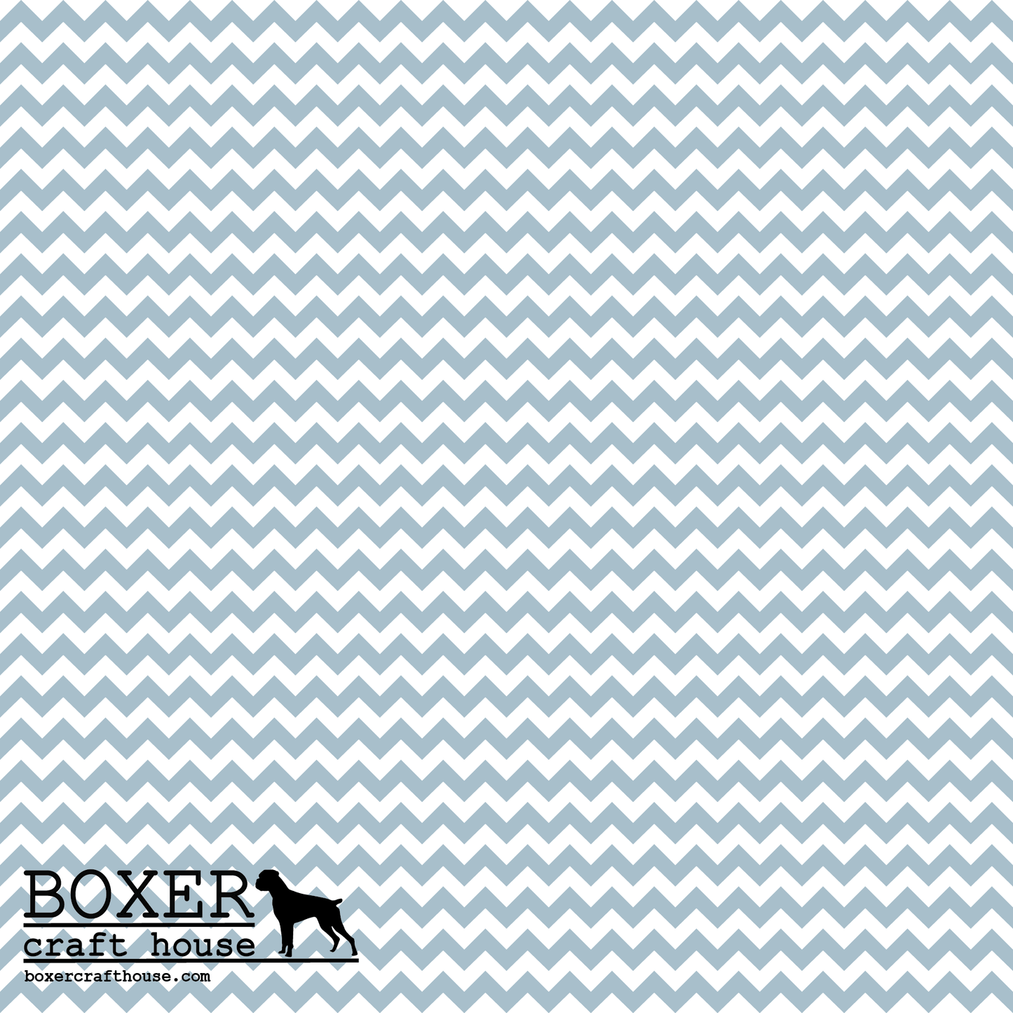 Chevron .25" - Winter Sky