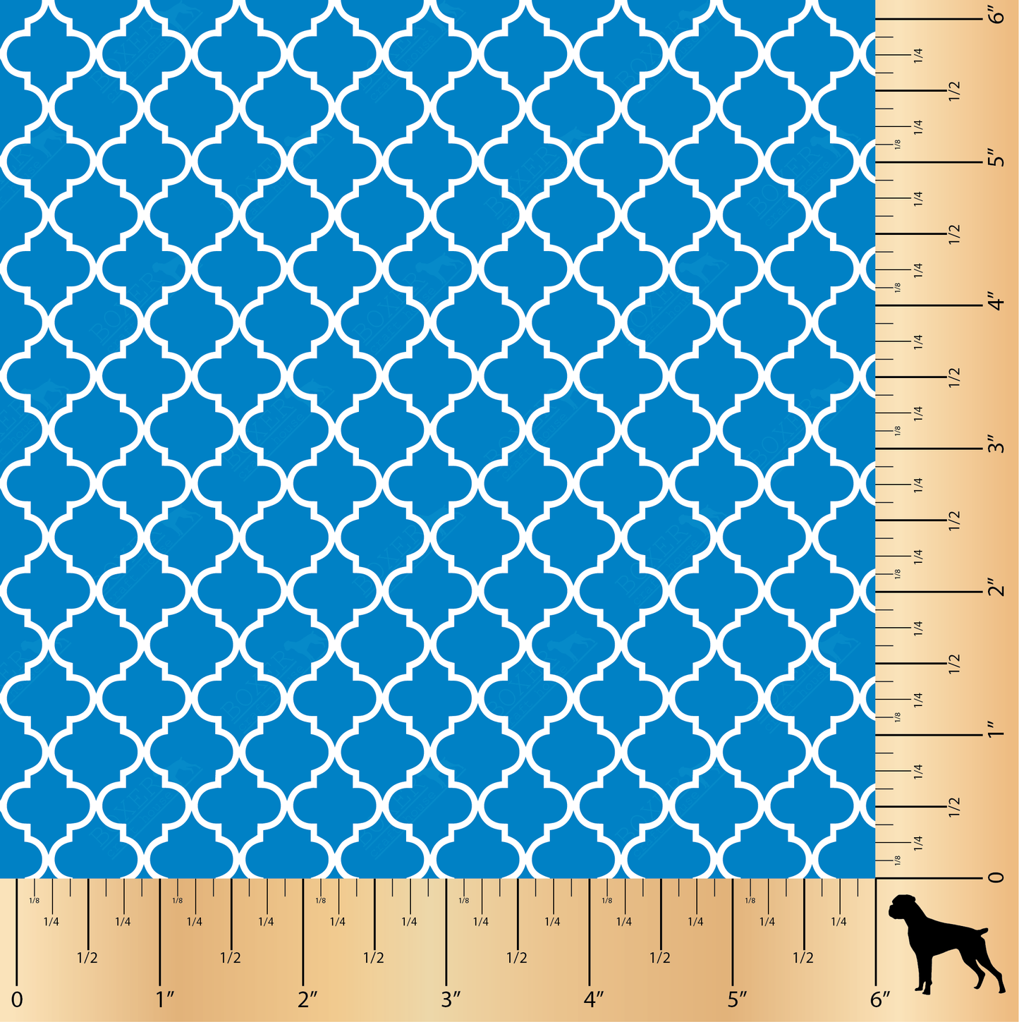 Quatrefoil - Blue LG