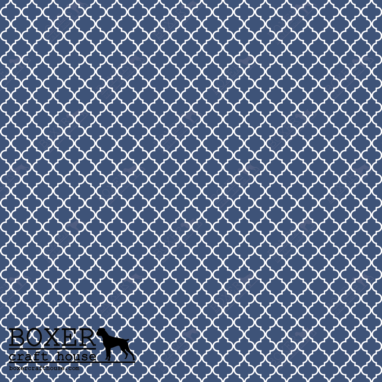 Quatrefoil - True Navy