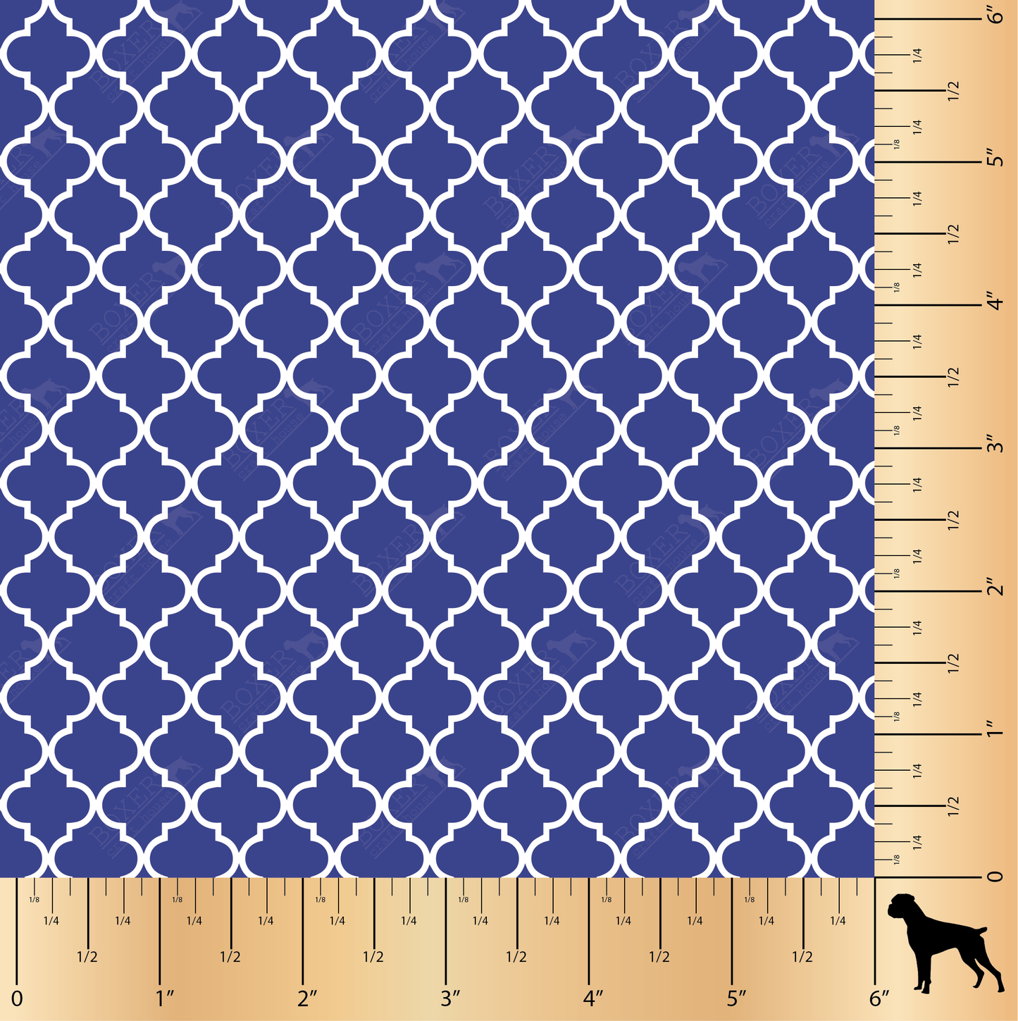 Quatrefoil - Royal Blue LG