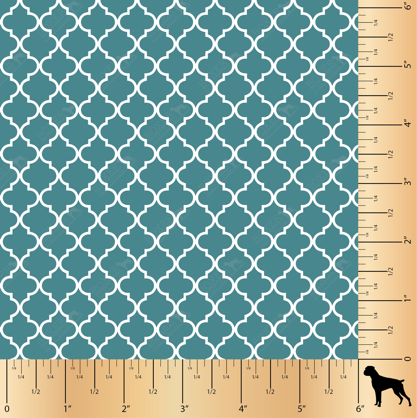 Quatrefoil - Teal LG