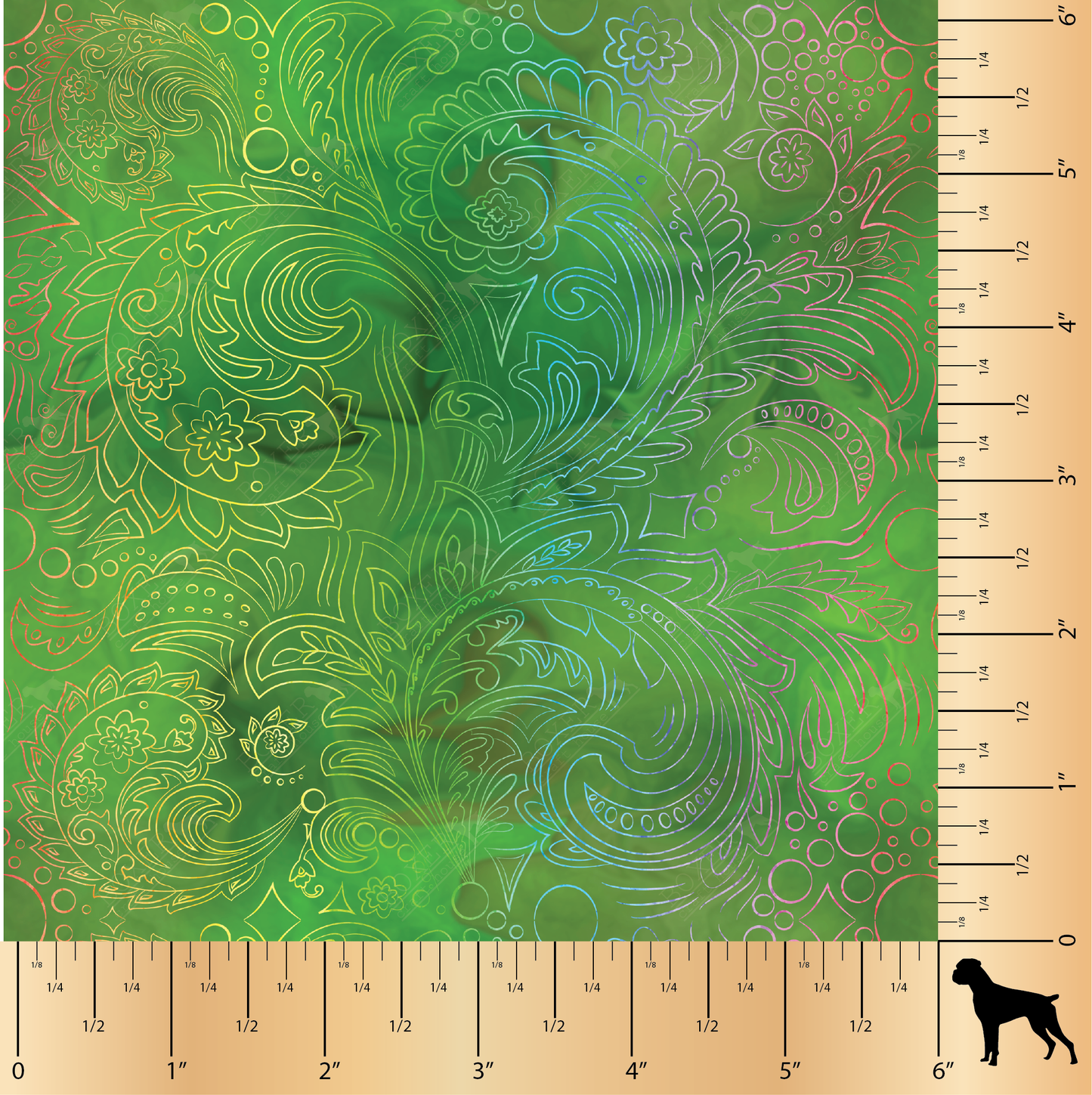 Forest Green - Paisley