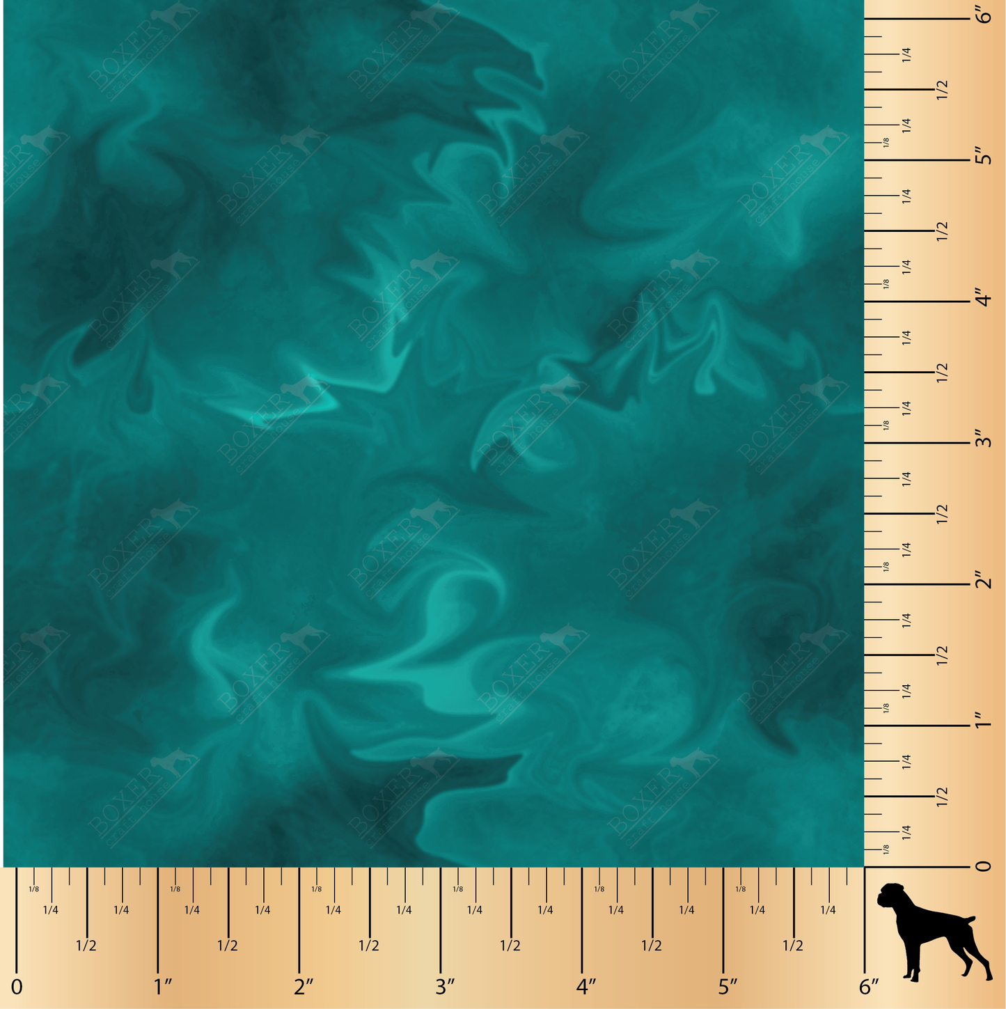Totally Teal - Swirls