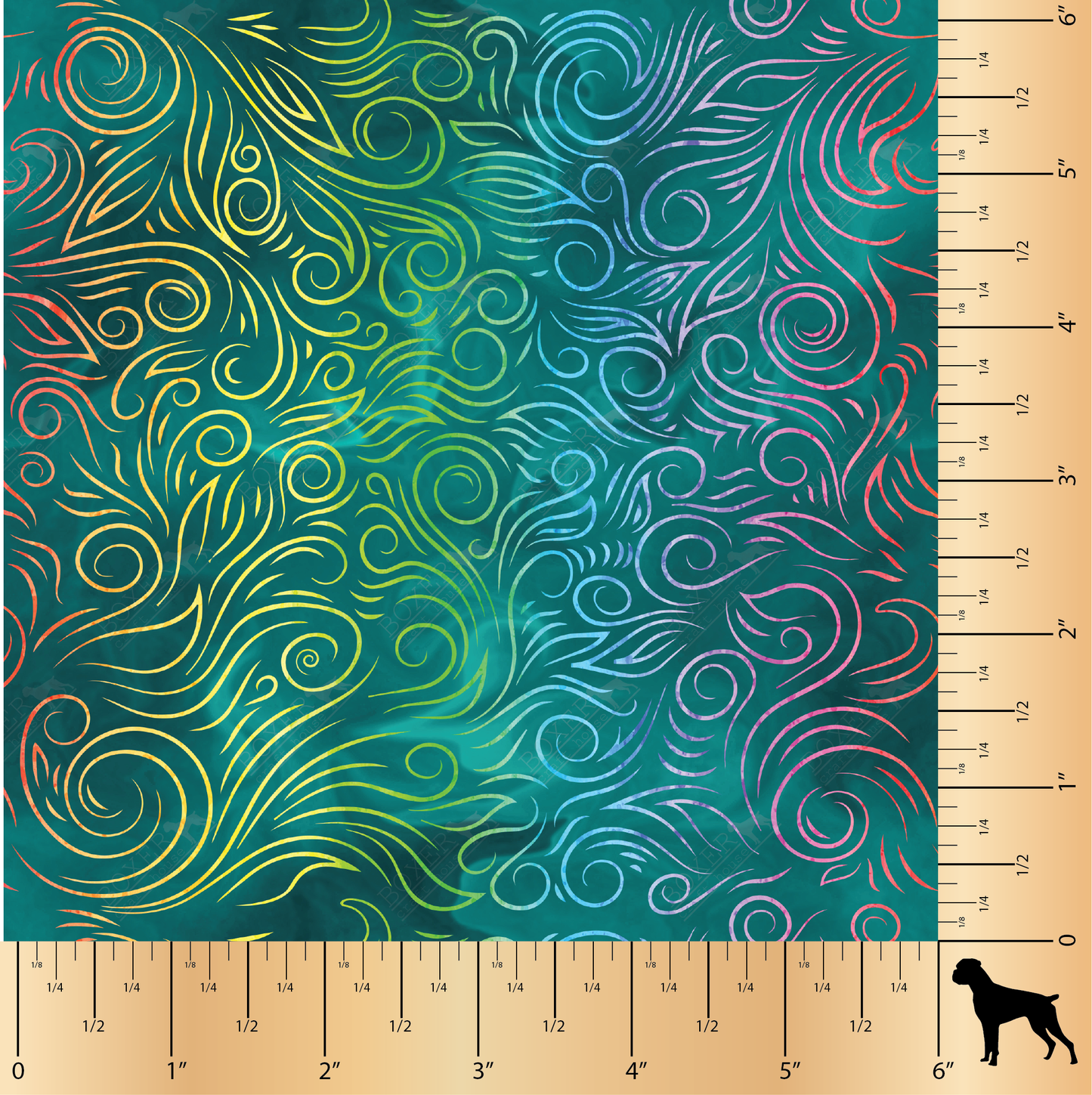 Totally Teal - Leaves