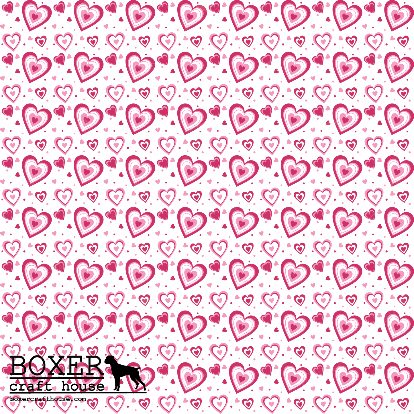 Hearts - Pink and Red