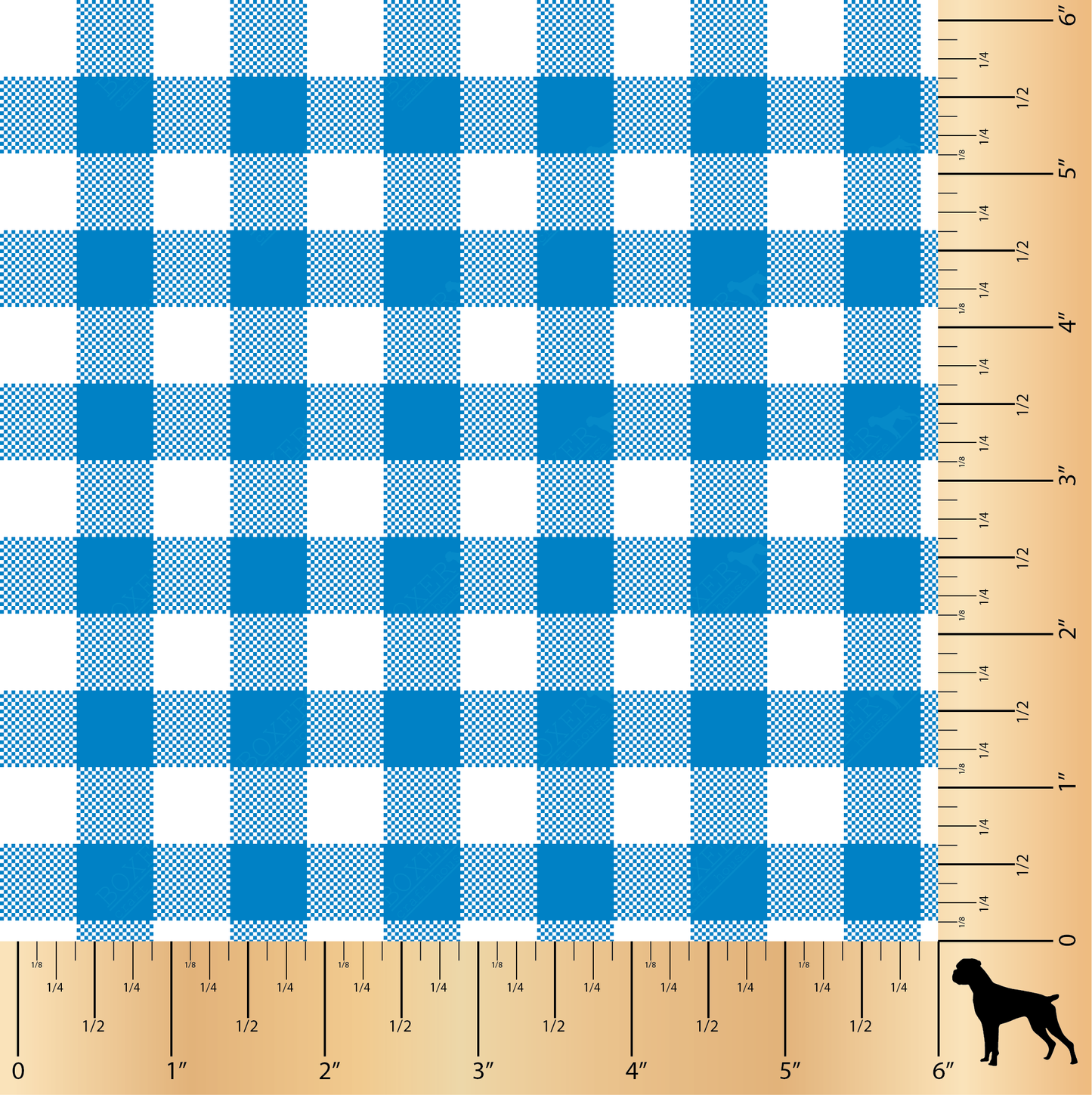Gingham 1/2" - Blue