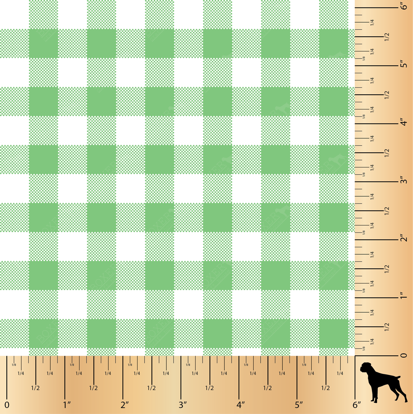 Gingham 1/2" - Summer Green