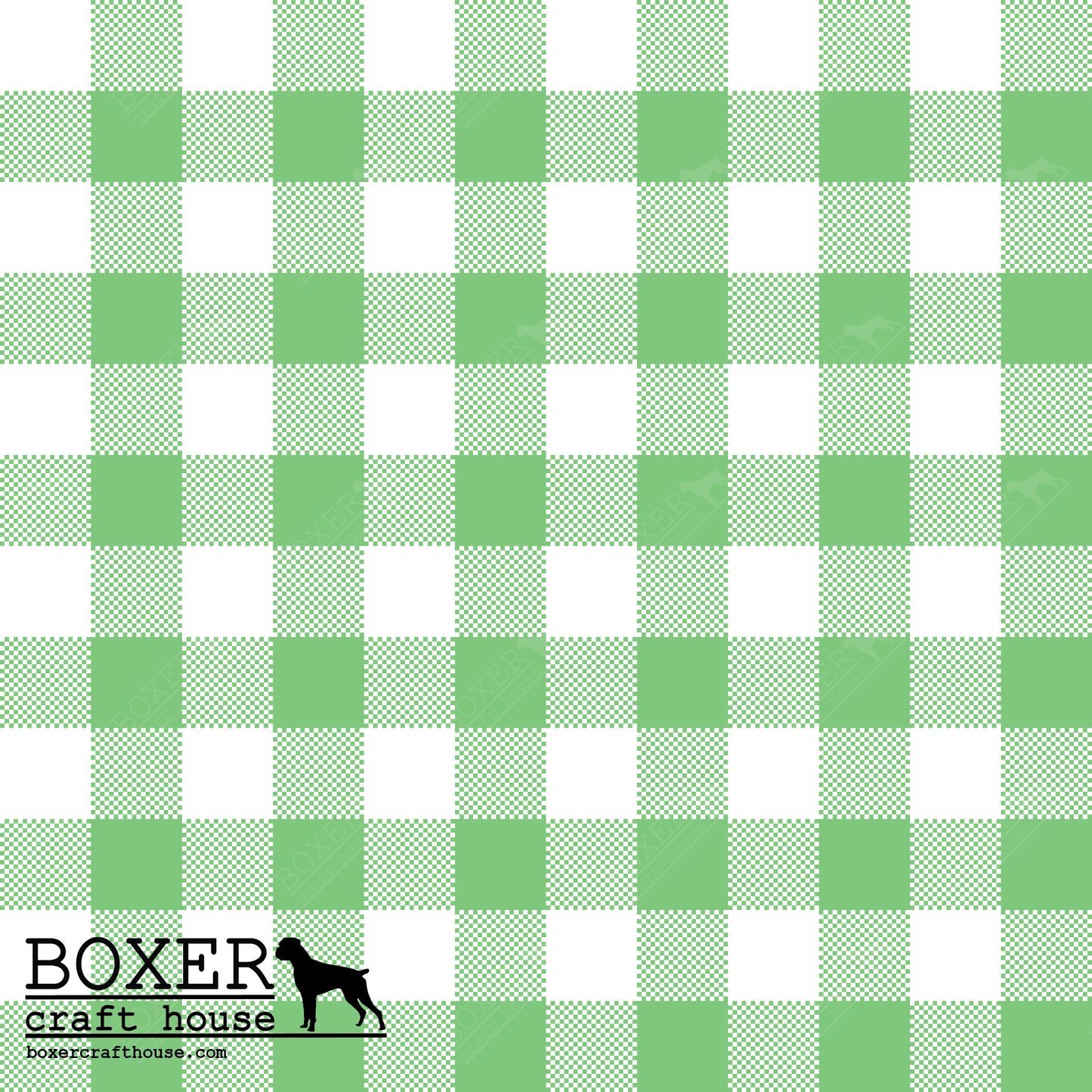 Gingham 1/2" - Summer Green