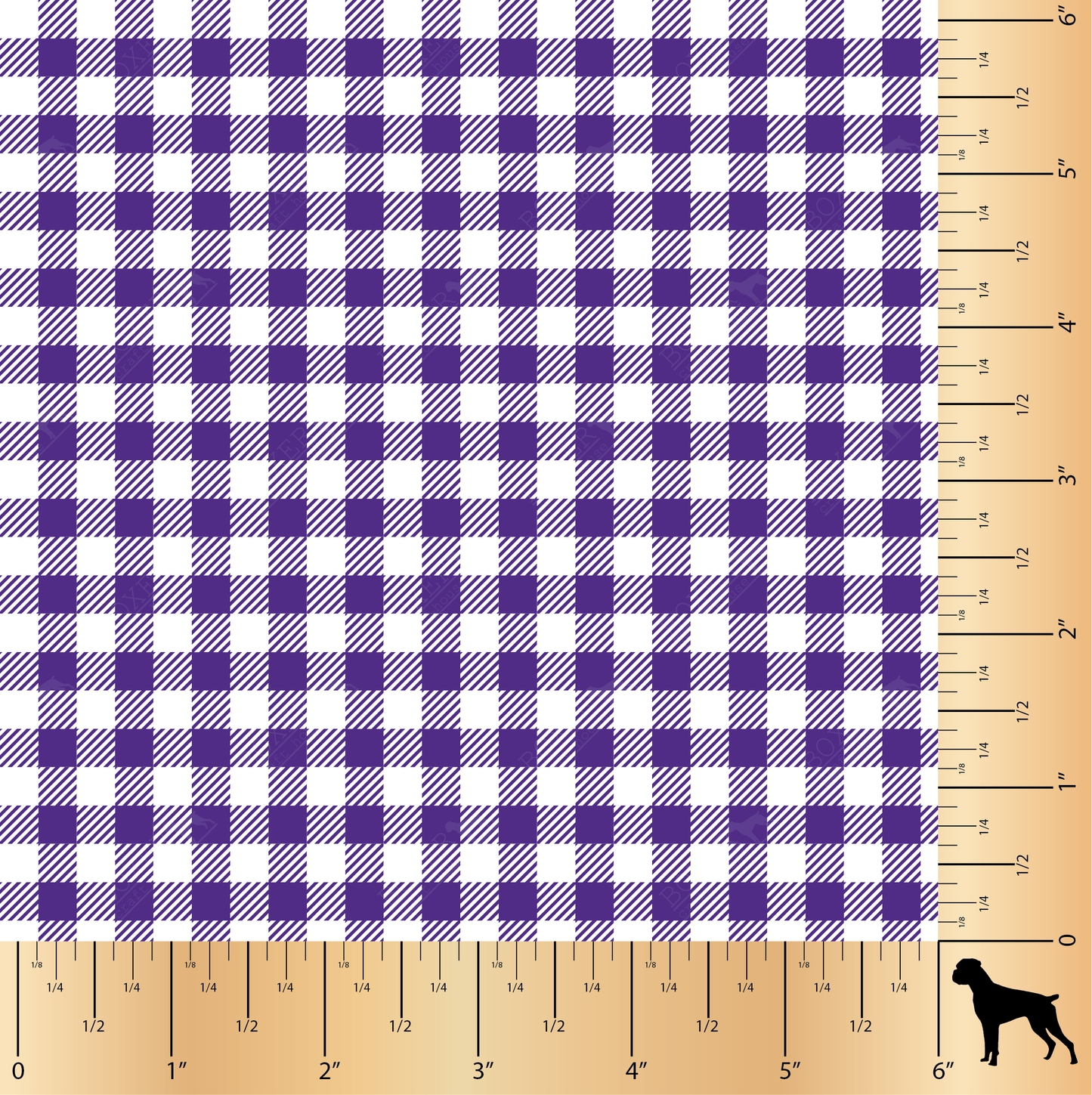 Gingham 1/4" - Medium Purple