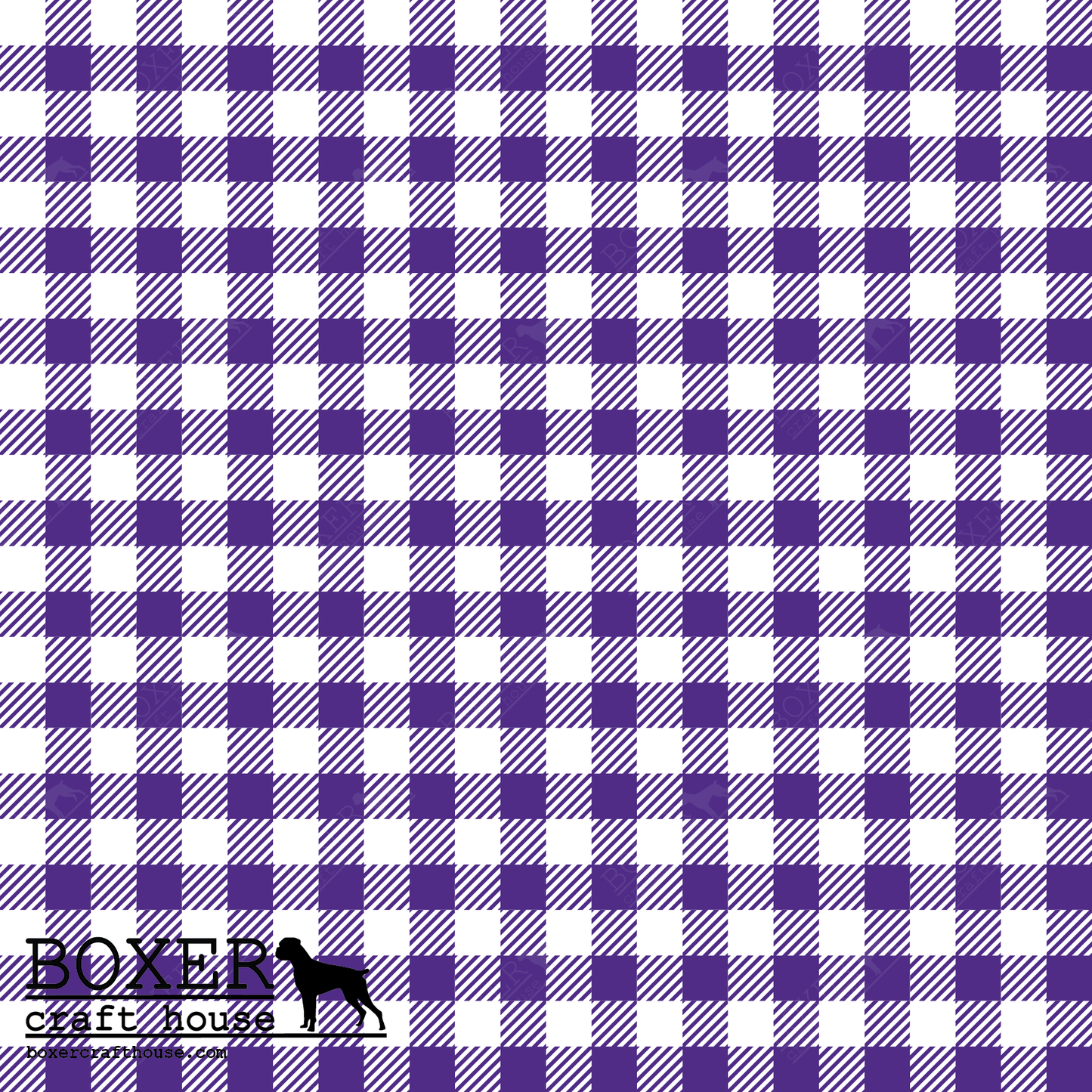 Gingham 1/4" - Medium Purple