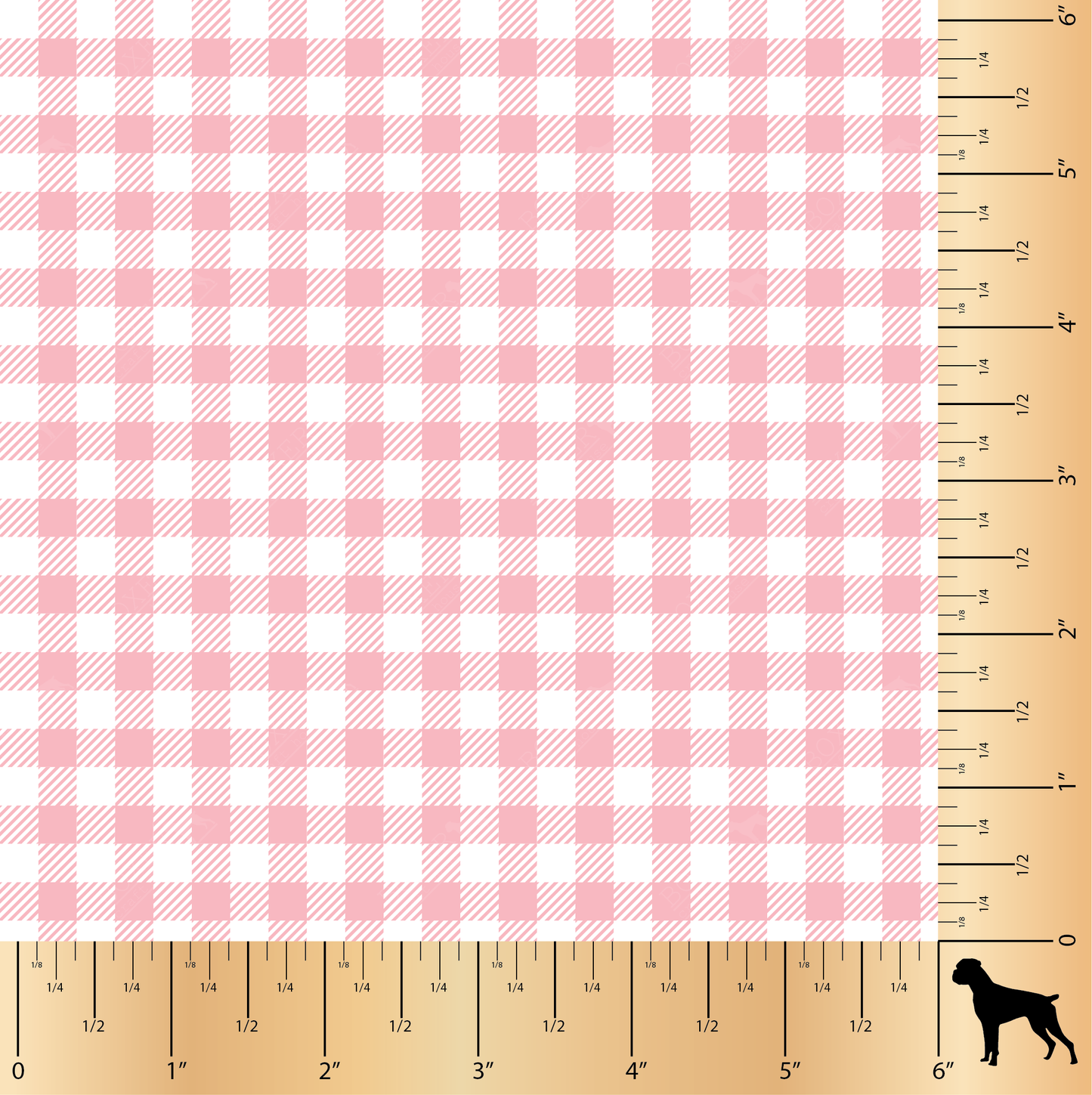 Gingham 1/4" - Tickled Pink