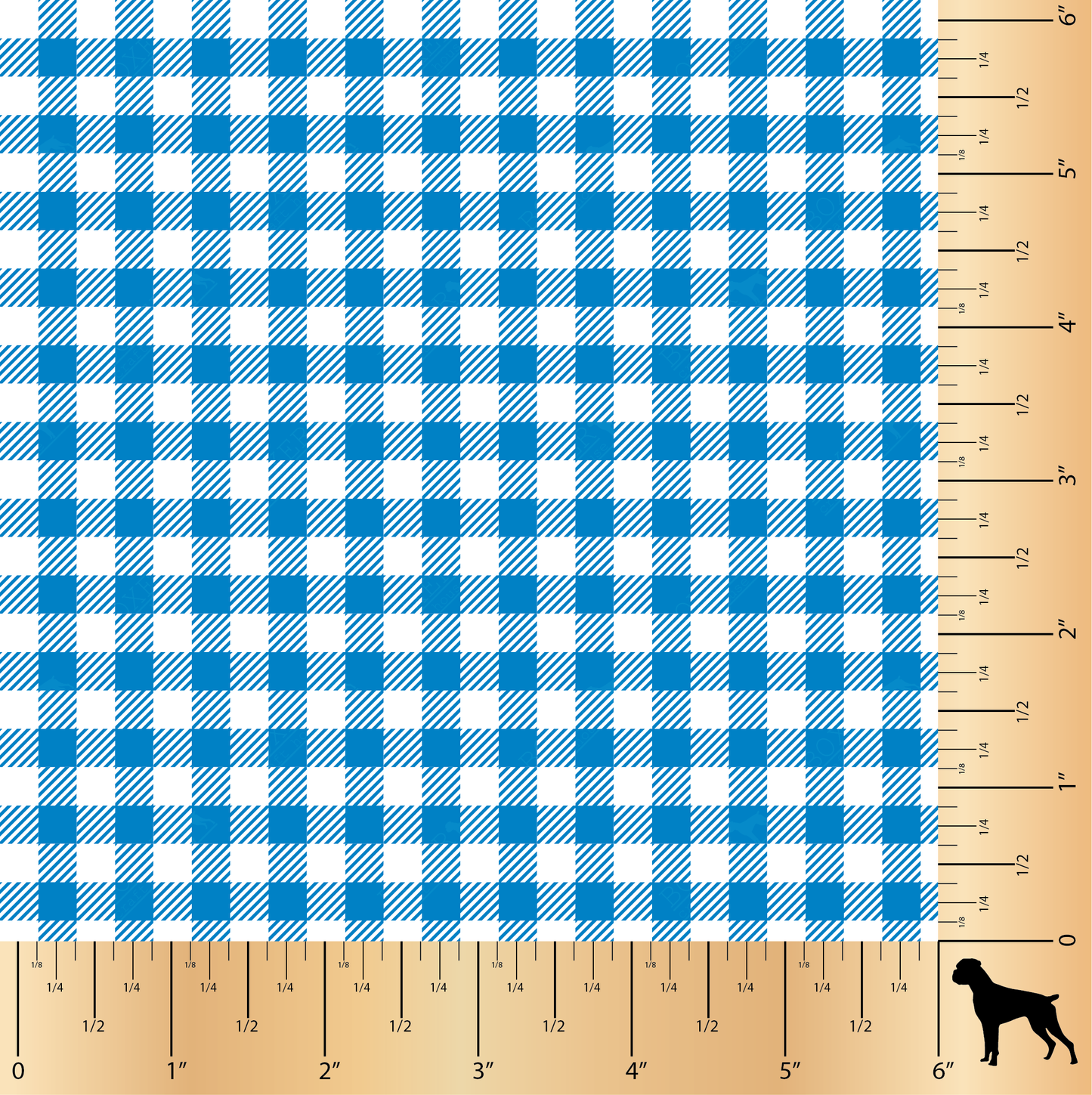 Gingham 1/4" - Blue