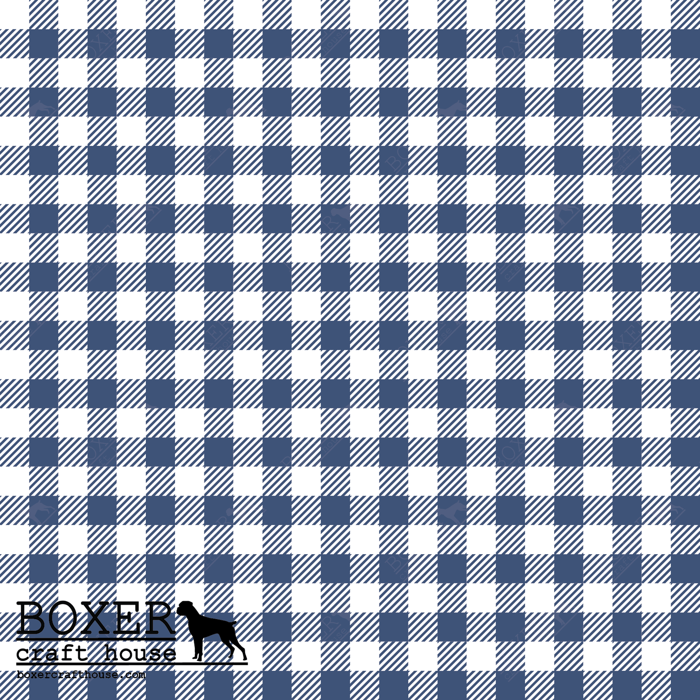 Gingham 1/4" - True Navy