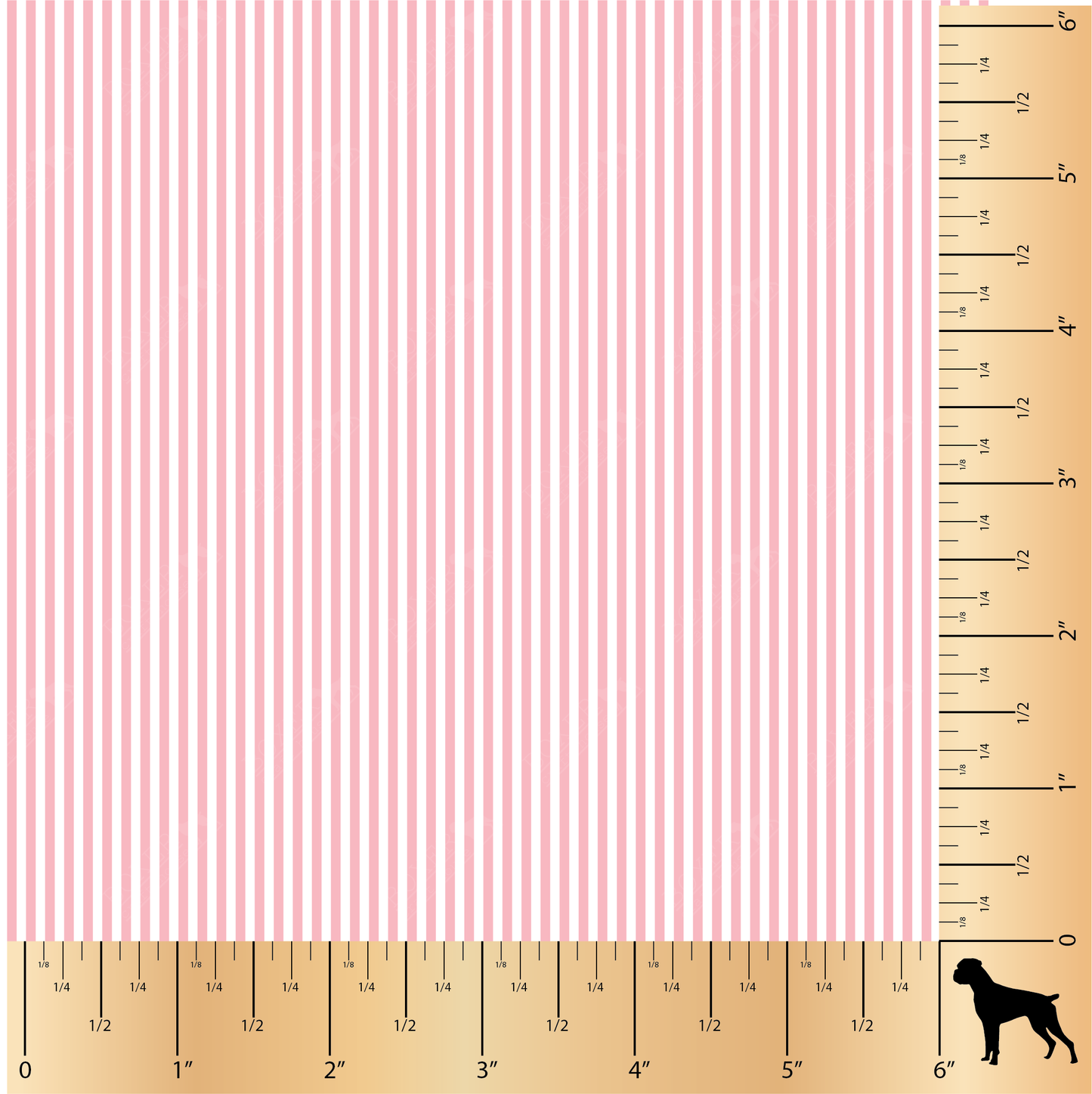 1/16" Stripe Faux Leather, PSV, HTV Tickled Pink