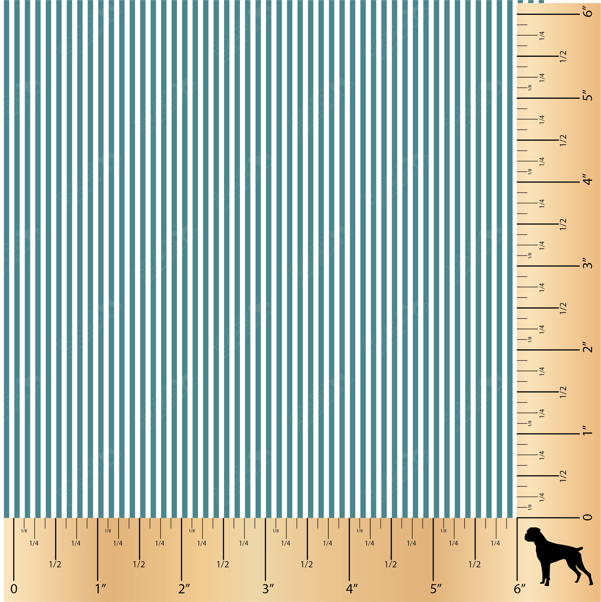 1/16" Stripe Faux Leather, PSV, HTV Teal