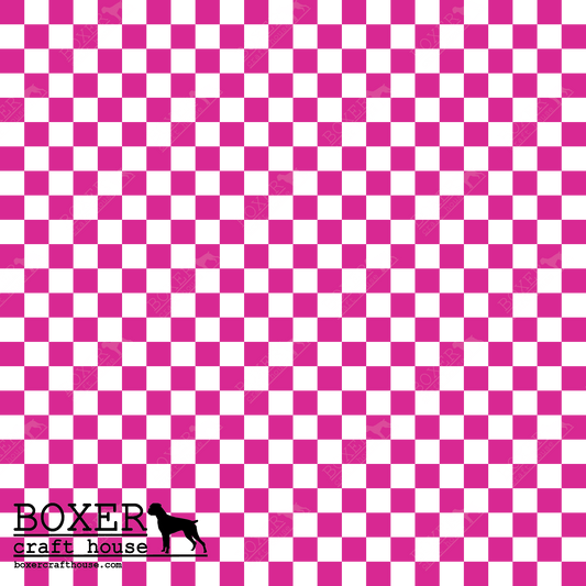 Checkerboard Faux Leather, Sewing Vinyl, Faux Leather, Embroidery Vinyl