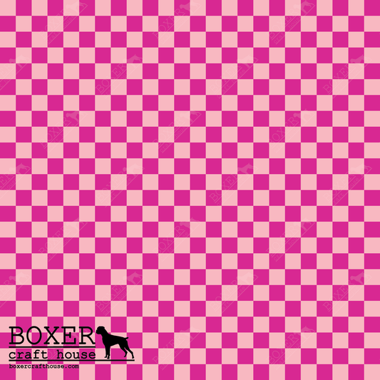 Checkerboard Faux Leather, Sewing Vinyl, Faux Leather, Embroidery Vinyl