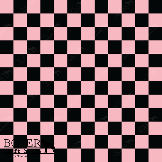 Checkerboard Faux Leather, Sewing Vinyl, Faux Leather, Embroidery Vinyl,