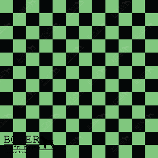Checkerboard Faux Leather, Sewing Vinyl, Faux Leather, Embroidery Vinyl,
