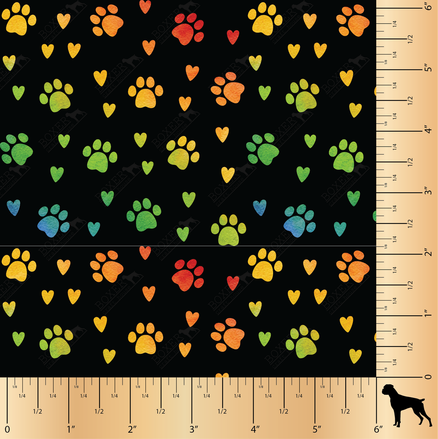 Printed Faux Leather, Faux Leather, Embroidery Vinyl, Sewing with faux leather, Printed in the USA, Paw Print Vinyl, Animal Lovers, Faux Leather for bags, Purse Making, Poop Bag Faux Leather, Boxer Craft House Faux Leather, Embroidery, Rainbow Paws,
