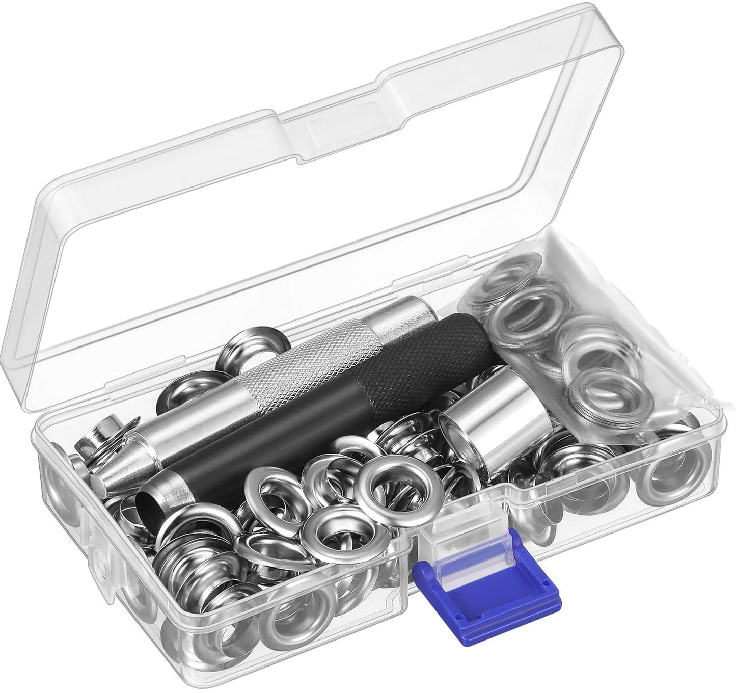 50 Piece 1/2 inch Grommet Kit- Silver