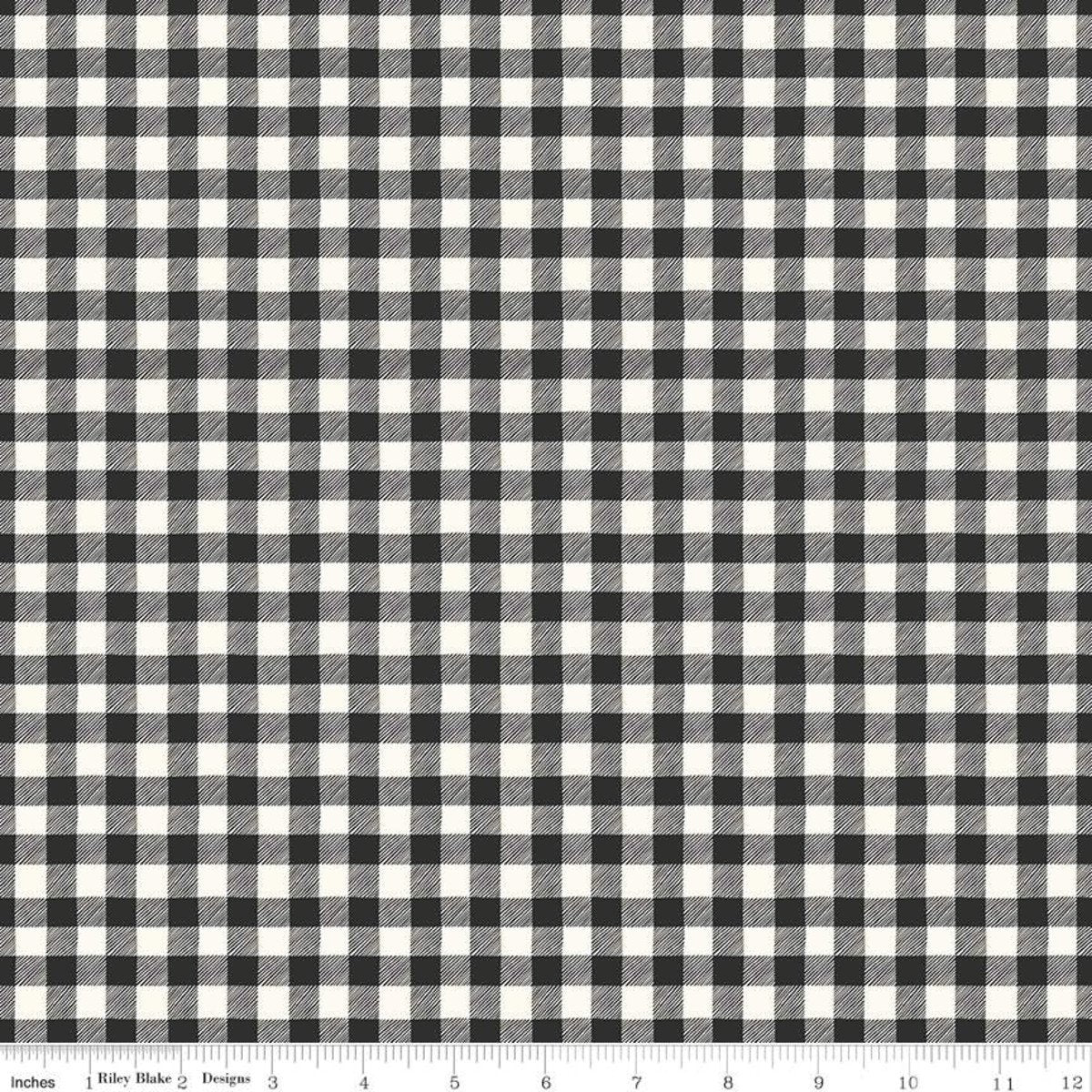 Bad To The Bone Gingham Black