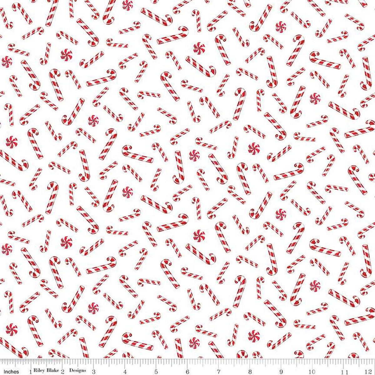 Christmas Joys Candy Canes White