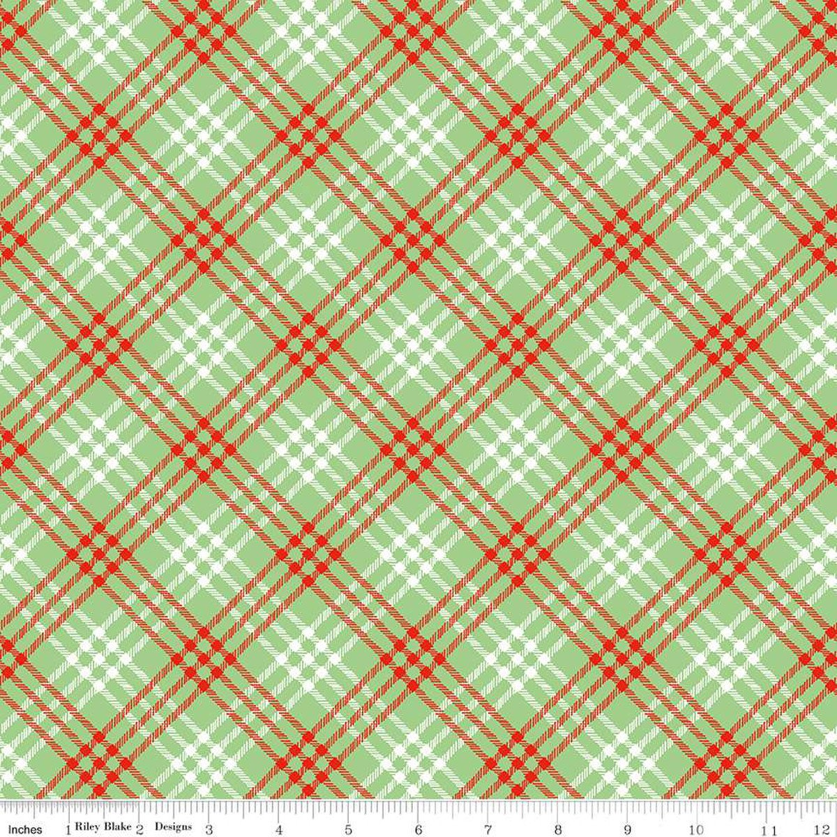 Christmas Joys Plaid Green