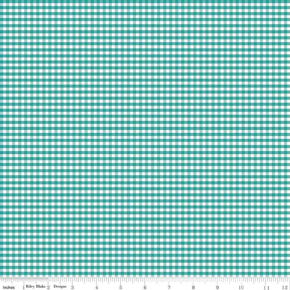 Gingham Check Teal