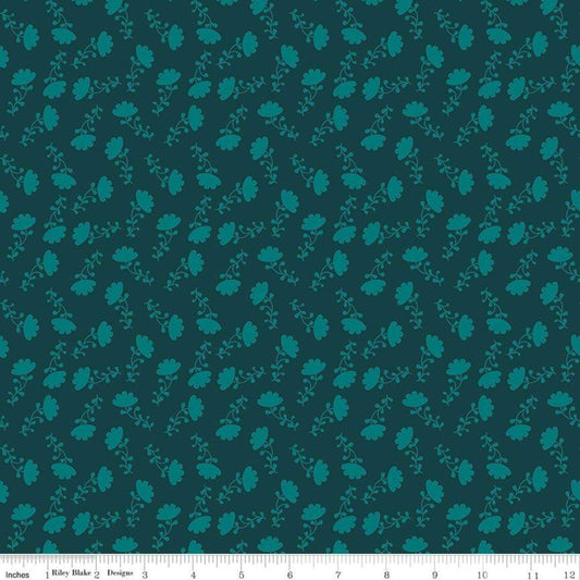 Lucy's Garden - Tonal Teal