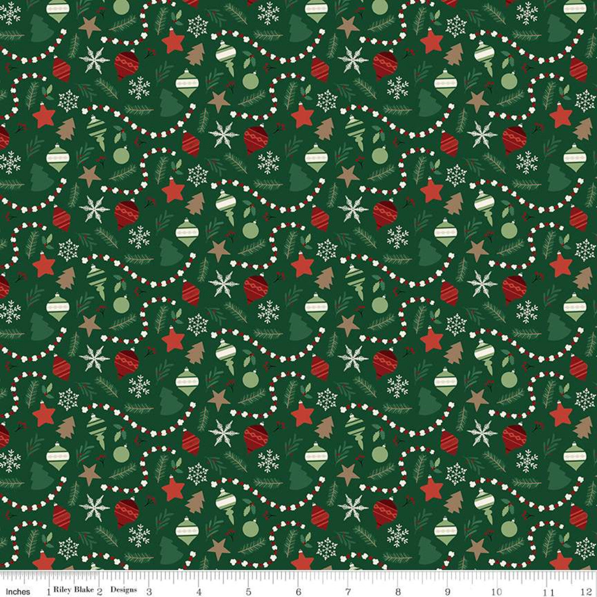 Christmas Traditions Ornaments - Dark Green