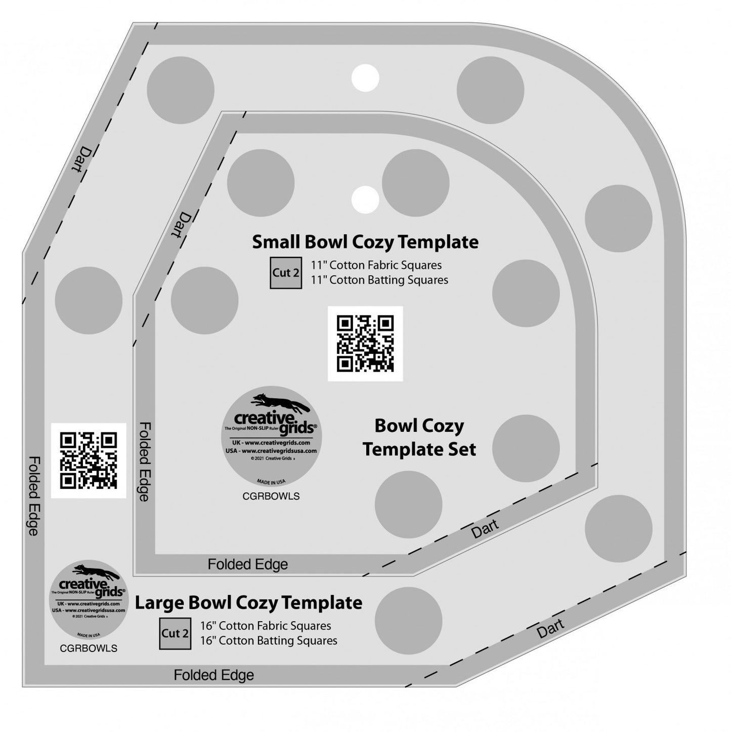 Creative Grids Bowl Cozy Template Seta