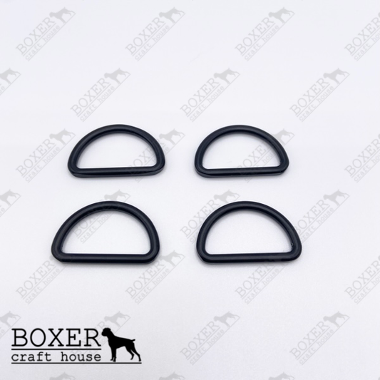 D-Ring 1 inch - Matte Black 4pc