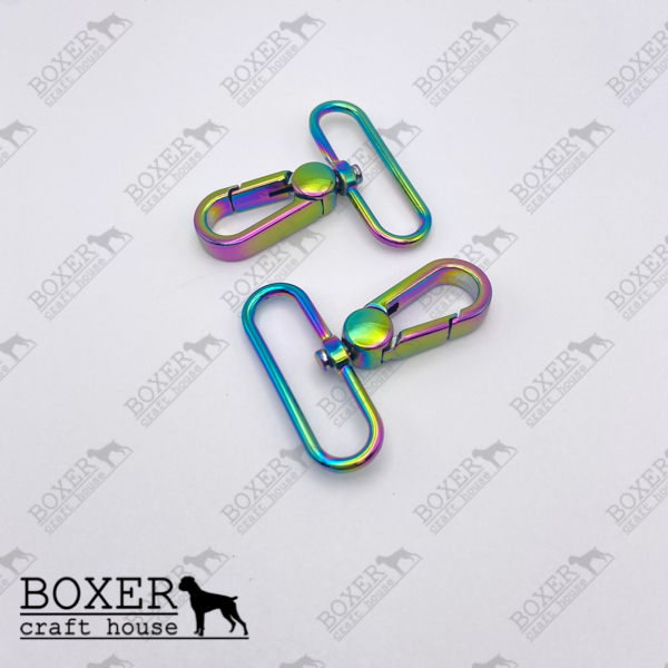 Swivel Hooks 1.50 inch Flat Profile - Rainbow 2pc
