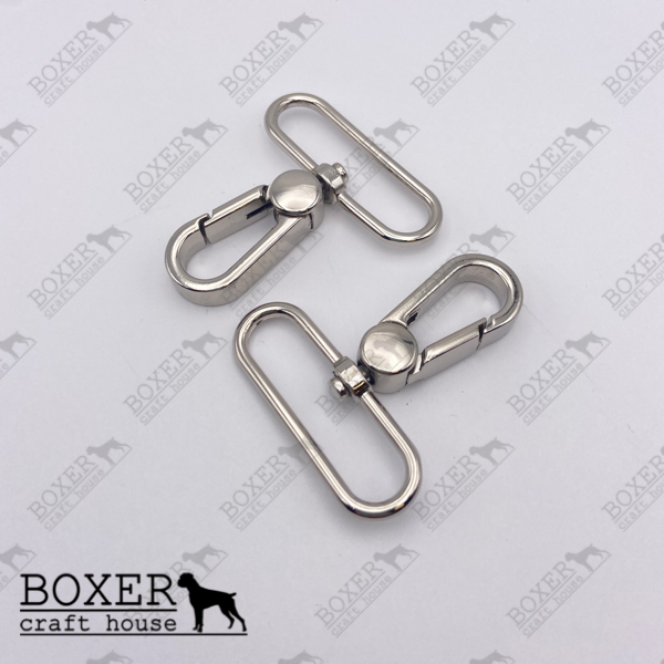 Swivel Hooks 1.50 inch Flat Profile - Silver 2pc