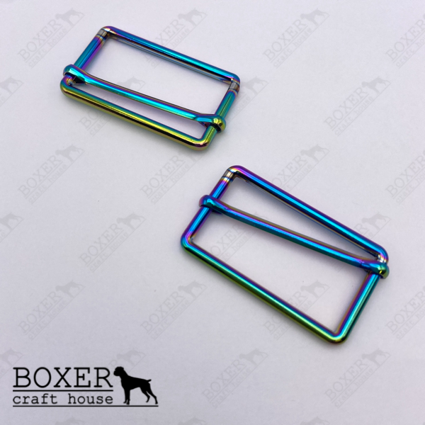 1.50" Adjustable Slider - Matte Rainbow 2pc