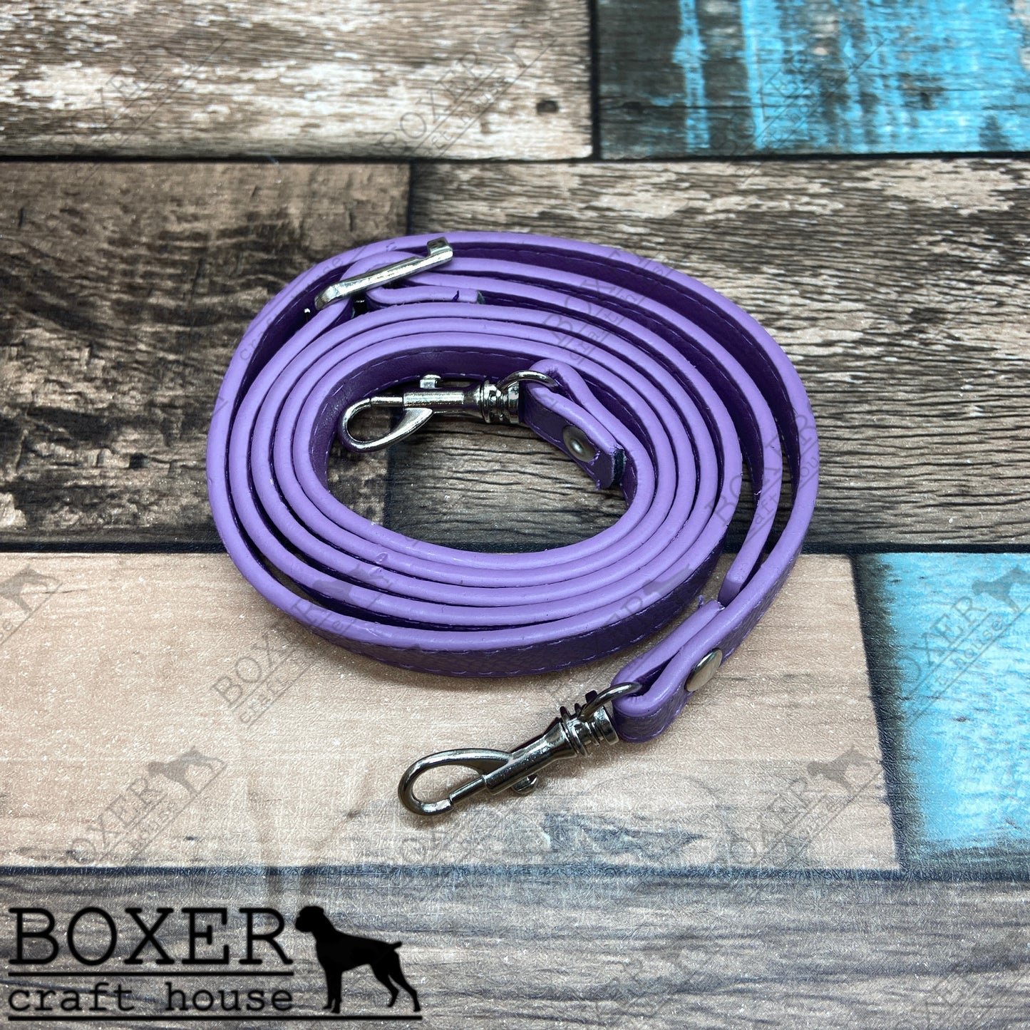 Lavender Purse Bag Strap Silver Hardware