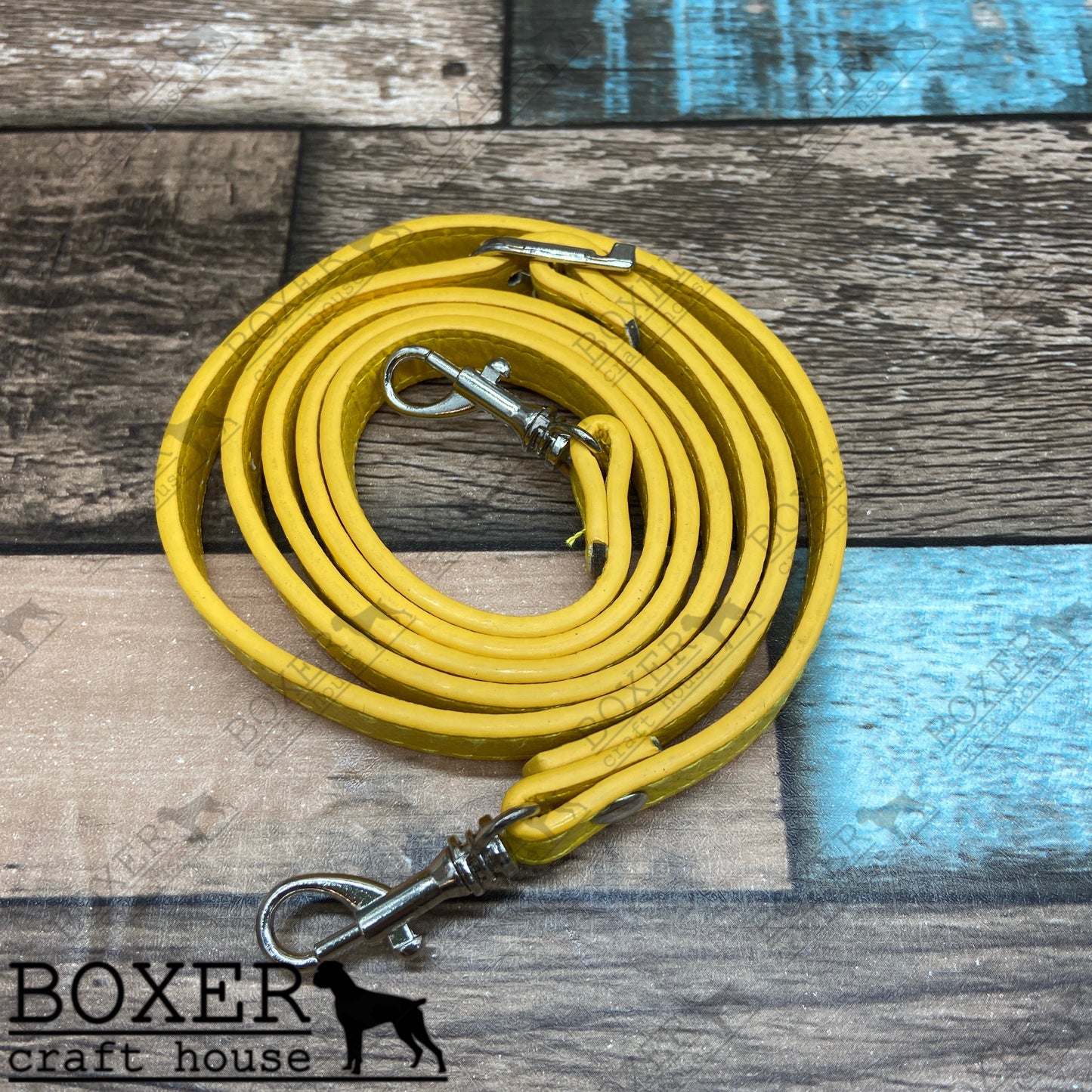 Yellow Purse Bag Strap Silver Hardware