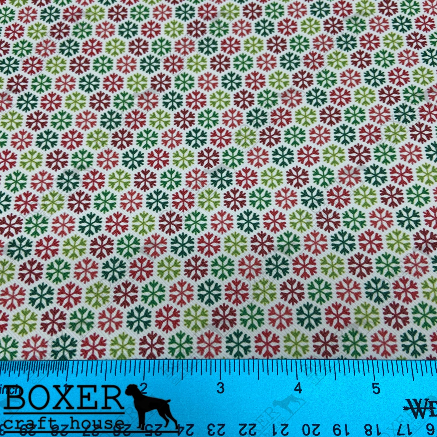 Red and Green Snowflakes