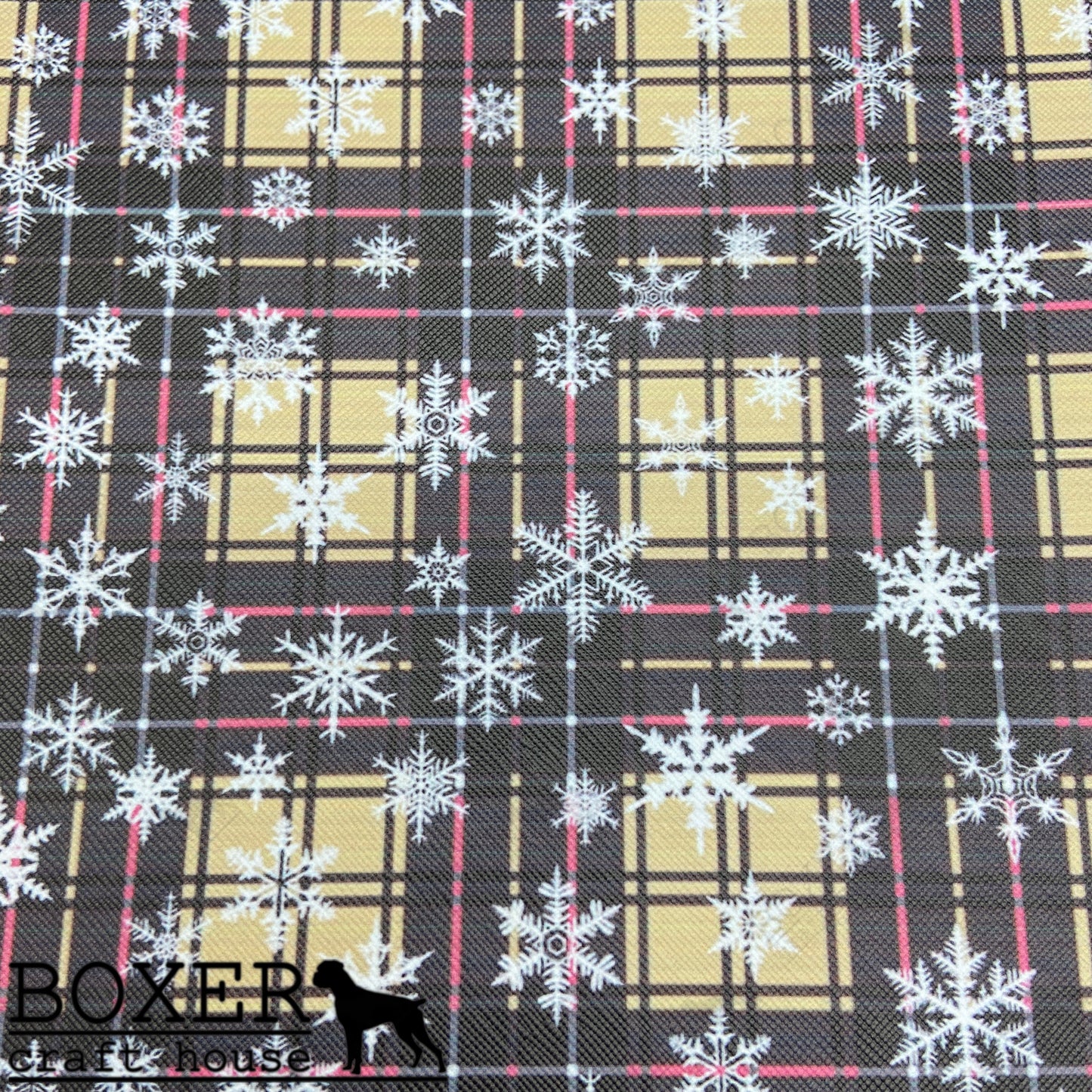 Snowflake Plaid Tan