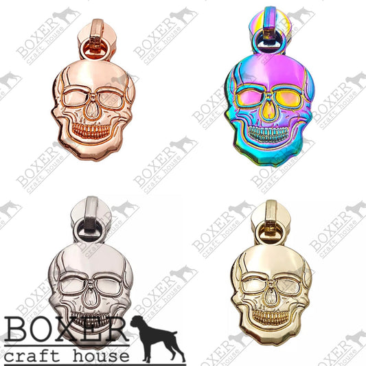 Skull #5 Zipper Pull